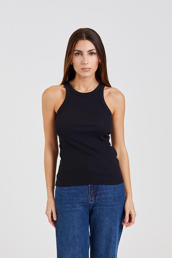 Toteme Curved Rib Tank Black